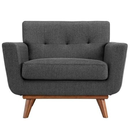 EAST END IMPORTS Engage Upholstered Armchair- Gray EEI-1178-DOR